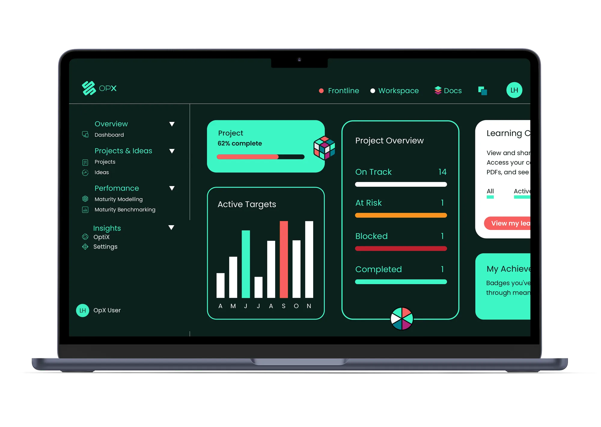 OpX OS dashboard preview